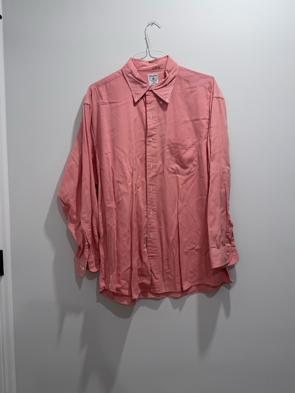 Brooks Brothers Pink Micro-Check Dress Shirt